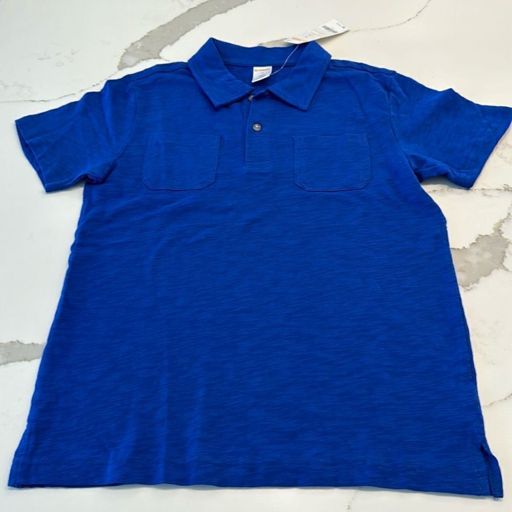 Gymboree Boys Collared Shirt. Size 10. NWTs. Royal Blue. Super Soft